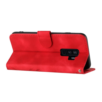 Line Pattern Skin Feel Leather Phone Case, For Samsung Galaxy S9+, For Samsung Galaxy S9, For Samsung Galaxy A8 2018