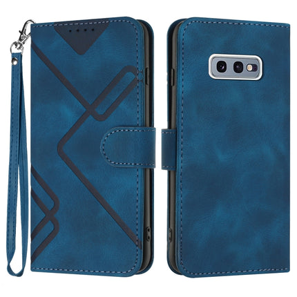 Line Pattern Skin Feel Leather Phone Case, For Samsung Galaxy A40, For Samsung Galaxy A10 / M10, For Samsung Galaxy A20 / A30, For Samsung Galaxy S10e