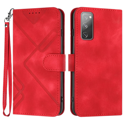 Line Pattern Skin Feel Leather Phone Case, For Samsung Galaxy S20 FE, For Samsung Galaxy Xcover6 Pro, For Samsung Galaxy M53 5G, For Samsung Galaxy A23 4G