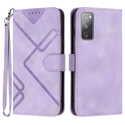 Line Pattern Skin Feel Leather Phone Case, For Samsung Galaxy S20 FE, For Samsung Galaxy Xcover6 Pro, For Samsung Galaxy M53 5G, For Samsung Galaxy A23 4G