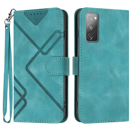 Line Pattern Skin Feel Leather Phone Case, For Samsung Galaxy S20 FE, For Samsung Galaxy Xcover6 Pro, For Samsung Galaxy M53 5G, For Samsung Galaxy A23 4G
