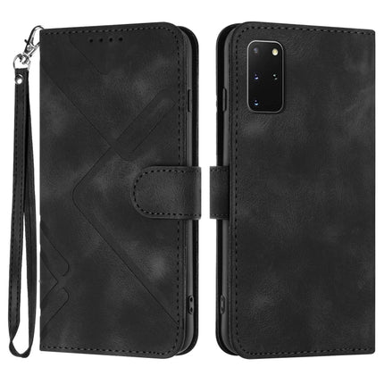 Line Pattern Skin Feel Leather Phone Case, For Samsung Galaxy A11 EU Version, For Samsung Galaxy S20, For Samsung Galaxy S20+, For Samsung Galaxy A21 EU Version