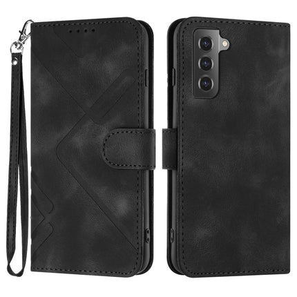 Line Pattern Skin Feel Leather Phone Case, For Samsung Galaxy S21 5G, For Samsung Galaxy S21+ 5G, For Samsung Galaxy S21 Ultra 5G, For Samsung Galaxy A02s 164mm