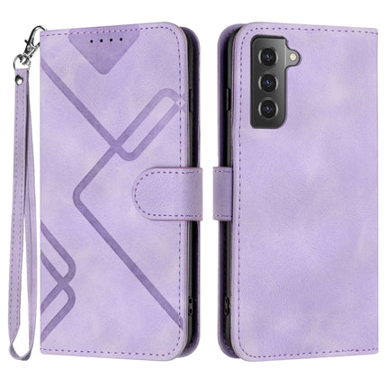 Line Pattern Skin Feel Leather Phone Case, For Samsung Galaxy A41, For Samsung Galaxy A22 4G, For Samsung Galaxy A22 5G, For Samsung Galaxy S21 FE 5G