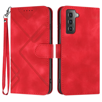 Line Pattern Skin Feel Leather Phone Case, For Samsung Galaxy A33 5G, For Samsung Galaxy A13 4G, For Samsung Galaxy S22 Ultra 5G, For Samsung Galaxy S22+ 5G