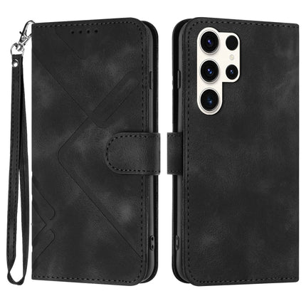 Line Pattern Skin Feel Leather Phone Case, For Samsung Galaxy A34 5G, For Samsung Galaxy A54 5G, For Samsung Galaxy A04e, For Samsung Galaxy S23 Ultra 5G