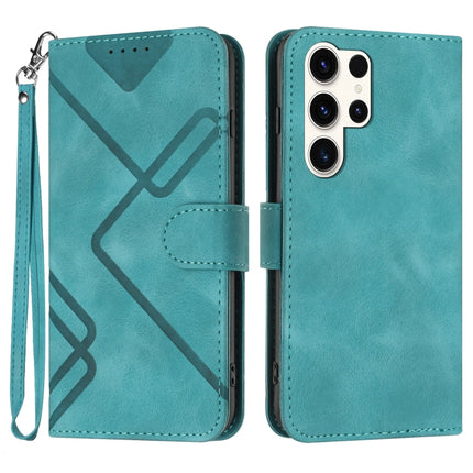 Line Pattern Skin Feel Leather Phone Case, For Samsung Galaxy A34 5G, For Samsung Galaxy A54 5G, For Samsung Galaxy A04e, For Samsung Galaxy S23 Ultra 5G