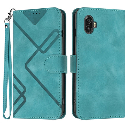 Line Pattern Skin Feel Leather Phone Case, For Samsung Galaxy S20 FE, For Samsung Galaxy Xcover6 Pro, For Samsung Galaxy M53 5G, For Samsung Galaxy A23 4G