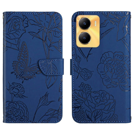 HT03 Skin Feel Butterfly Embossed Flip Leather Phone Case, For vivo V50 5G Global, For vivo Y02A 4G / Y02 4G / Y11 2023, For vivo Y56 5G Global, For vivo V27E 4G Global