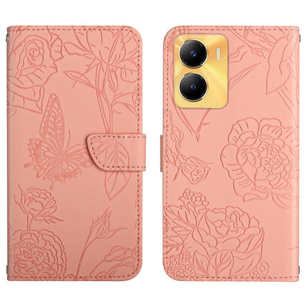 HT03 Skin Feel Butterfly Embossed Flip Leather Phone Case, For vivo V50 5G Global, For vivo Y02A 4G / Y02 4G / Y11 2023, For vivo Y56 5G Global, For vivo V27E 4G Global