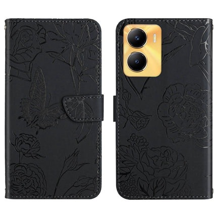 HT03 Skin Feel Butterfly Embossed Flip Leather Phone Case, For vivo Y02S Global / Y16 4G Global, For vivo Y77 5G Global / Y22S 4G Global, For vivo Y77E 5G, For vivo Y75 5G Global