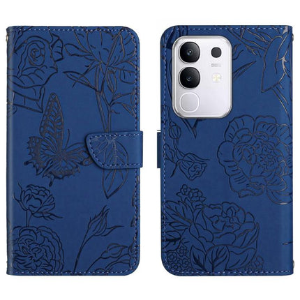 HT03 Skin Feel Butterfly Embossed Flip Leather Phone Case, For vivo Y39 5G Global, For vivo V50 Lite 5G, For vivo Y04 4G / Y29s 5G, For vivo Y29 4G Global
