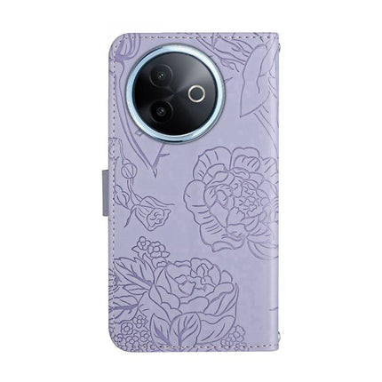 HT03 Skin Feel Butterfly Embossed Flip Leather Phone Case, For vivo Y39 5G Global, For vivo V50 Lite 5G, For vivo Y04 4G / Y29s 5G, For vivo Y29 4G Global