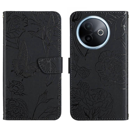 HT03 Skin Feel Butterfly Embossed Flip Leather Phone Case, For vivo Y39 5G Global, For vivo V50 Lite 5G, For vivo Y04 4G / Y29s 5G, For vivo Y29 4G Global