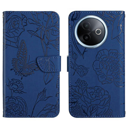 HT03 Skin Feel Butterfly Embossed Flip Leather Phone Case, For vivo Y39 5G Global, For vivo V50 Lite 5G, For vivo Y04 4G / Y29s 5G, For vivo Y29 4G Global