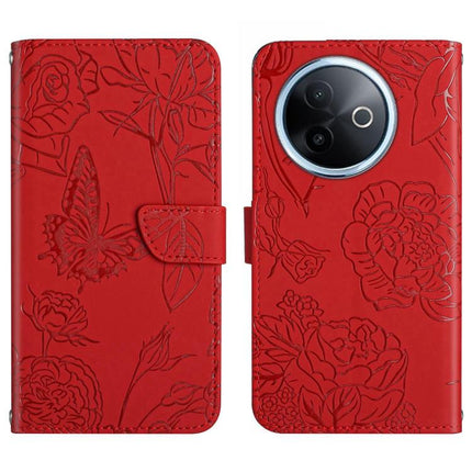 HT03 Skin Feel Butterfly Embossed Flip Leather Phone Case, For vivo Y39 5G Global, For vivo V50 Lite 5G, For vivo Y04 4G / Y29s 5G, For vivo Y29 4G Global