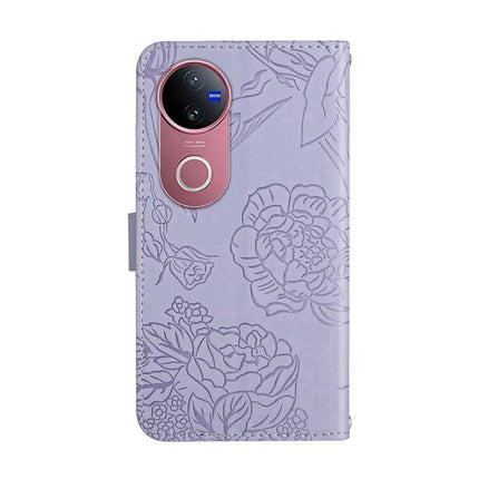 HT03 Skin Feel Butterfly Embossed Flip Leather Phone Case, For vivo V50 5G Global, For vivo Y02A 4G / Y02 4G / Y11 2023, For vivo Y56 5G Global, For vivo V27E 4G Global