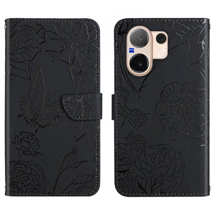 HT03 Skin Feel Butterfly Embossed Flip Leather Phone Case, For vivo V70 FE 5G, For vivo V70 5G Global / V70 Elite 5G, For vivo V60 Lite 5G, For vivo V60 5G