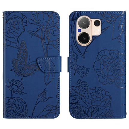 HT03 Skin Feel Butterfly Embossed Flip Leather Phone Case, For vivo V70 FE 5G, For vivo V70 5G Global / V70 Elite 5G, For vivo V60 Lite 5G, For vivo V60 5G