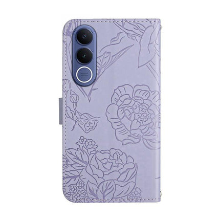 HT03 Skin Feel Butterfly Embossed Flip Leather Phone Case, For vivo V70 FE 5G, For vivo V70 5G Global / V70 Elite 5G, For vivo V60 Lite 5G, For vivo V60 5G