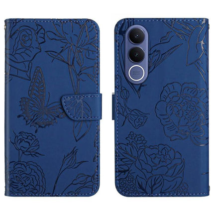 HT03 Skin Feel Butterfly Embossed Flip Leather Phone Case, For vivo V70 FE 5G, For vivo V70 5G Global / V70 Elite 5G, For vivo V60 Lite 5G, For vivo V60 5G