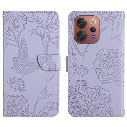 HT03 Skin Feel Butterfly Embossed Flip Leather Phone Case, For vivo V70 FE 5G, For vivo V70 5G Global / V70 Elite 5G, For vivo V60 Lite 5G, For vivo V60 5G