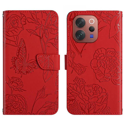 HT03 Skin Feel Butterfly Embossed Flip Leather Phone Case, For vivo V70 FE 5G, For vivo V70 5G Global / V70 Elite 5G, For vivo V60 Lite 5G, For vivo V60 5G