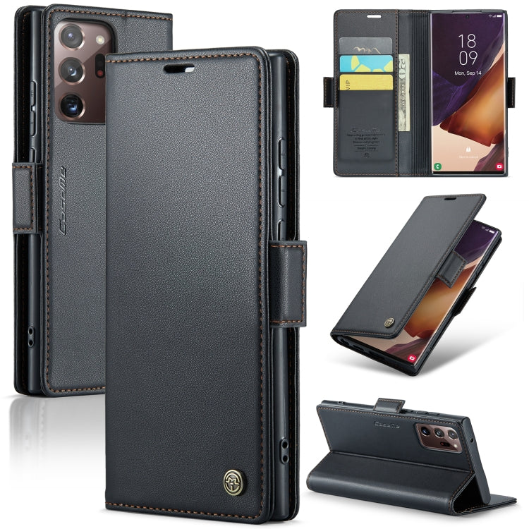 CaseMe 023 Butterfly Buckle Litchi Texture RFID Anti-theft Leather Phone Case