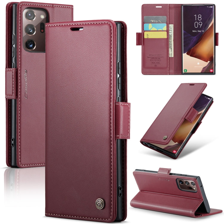 CaseMe 023 Butterfly Buckle Litchi Texture RFID Anti-theft Leather Phone Case