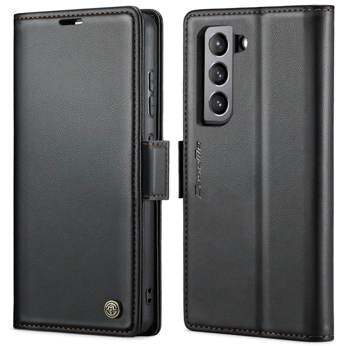 CaseMe 023 Butterfly Buckle Litchi Texture RFID Anti-theft Leather Phone Case, For Samsung Galaxy S21 FE 5G, For Samsung Galaxy A72, For Samsung Galaxy A53, For Samsung Galaxy S21 5G