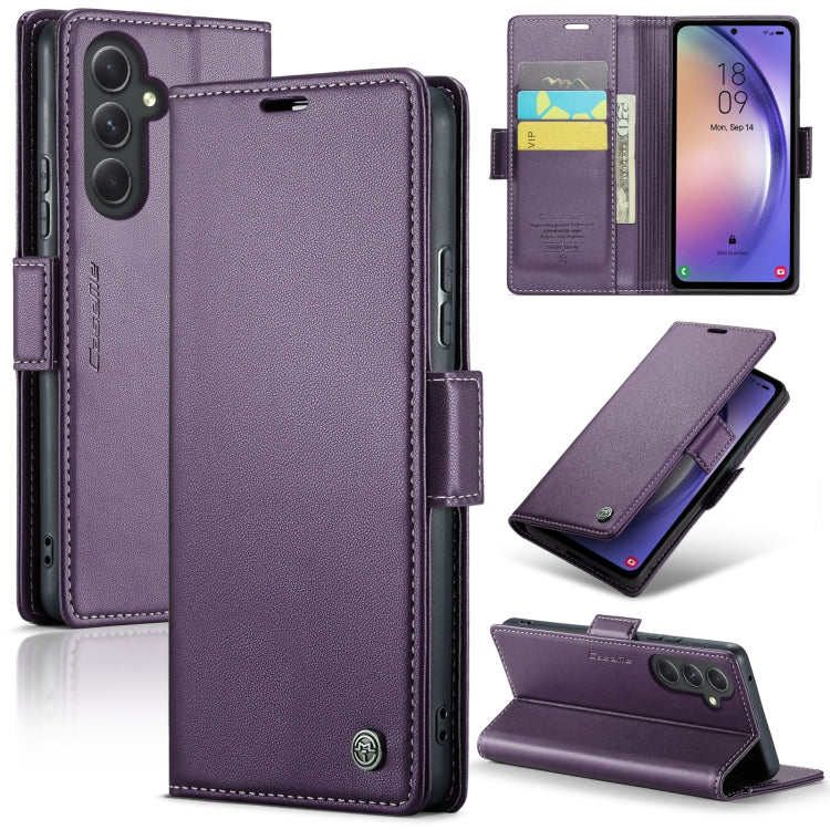 CaseMe 023 Butterfly Buckle Litchi Texture RFID Anti-theft Leather Phone Case, For Samsung Galaxy A54 5G, For Samsung Galaxy S23 Ultra 5G, For Samsung Galaxy S23+ 5G, For Samsung Galaxy S23 5G