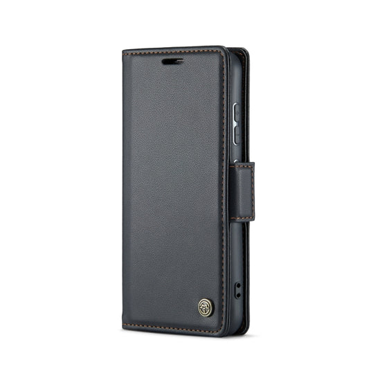 CaseMe 023 Butterfly Buckle Litchi Texture RFID Anti-theft Leather Phone Case, For Samsung Galaxy S24+, For Samsung Galaxy S24, For Samsung Galaxy A05s, For Samsung Galaxy A25 5G