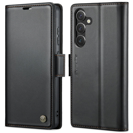 CaseMe 023 Butterfly Buckle Litchi Texture RFID Anti-theft Leather Phone Case, For Samsung Galaxy S24+, For Samsung Galaxy S24, For Samsung Galaxy A05s, For Samsung Galaxy A25 5G
