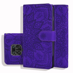 Embossed Sunflower Pattern Horizontal Flip PU Leather Case with Holder & Card Slots & Wallet & Lanyard, For Xiaomi Redmi Note 9s, For  Xiaomi Redmi Note 9 Pro, For Xiaomi Redmi Note 9 Pro Max, For Xiaomi Mi CC9 Pro / Mi Note 10 / Mi Note 10 Pro