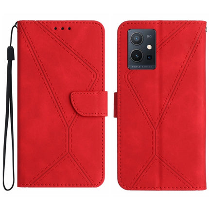 Stitching Embossed Leather Phone Case, For vivo V27E 4G Global, For vivo Y02A 4G / Y02 4G / Y11 2023, For vivo Y55S 5G 2023 / Y55 5G / T1 5G, For vivo Y75 5G Global