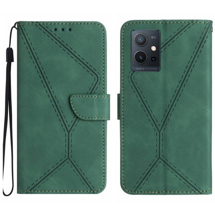 Stitching Embossed Leather Phone Case, For vivo V27E 4G Global, For vivo Y02A 4G / Y02 4G / Y11 2023, For vivo Y55S 5G 2023 / Y55 5G / T1 5G, For vivo Y75 5G Global