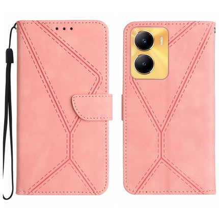 Stitching Embossed Leather Phone Case, For vivo Y56 5G Global, For vivo Y02S Global / Y16 4G Global, For vivo Y77E 5G, For vivo Y77 5G Global / Y22S 4G Global
