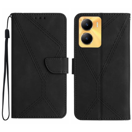 Stitching Embossed Leather Phone Case, For vivo Y56 5G Global, For vivo Y02S Global / Y16 4G Global, For vivo Y77E 5G, For vivo Y77 5G Global / Y22S 4G Global