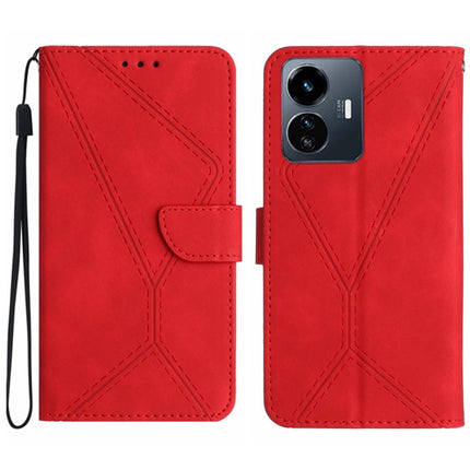 Stitching Embossed Leather Phone Case, For vivo Y56 5G Global, For vivo Y02S Global / Y16 4G Global, For vivo Y77E 5G, For vivo Y77 5G Global / Y22S 4G Global