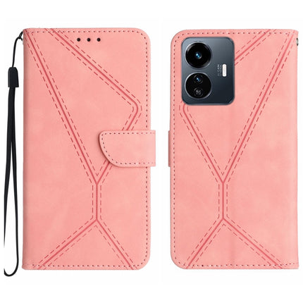 Stitching Embossed Leather Phone Case, For vivo Y56 5G Global, For vivo Y02S Global / Y16 4G Global, For vivo Y77E 5G, For vivo Y77 5G Global / Y22S 4G Global