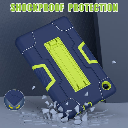 Contrast Color Silicone Hybrid PC Tablet Case with Holder