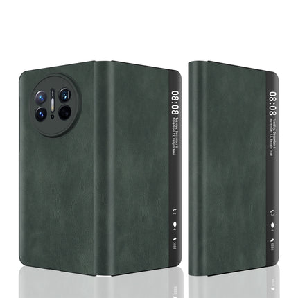 Retro Magnetic Side Window View Leather Smart Phone Case