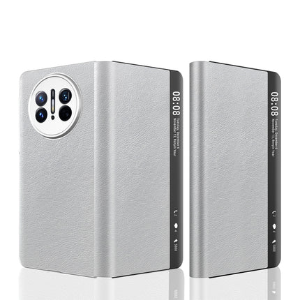 Retro Magnetic Side Window View Leather Smart Phone Case