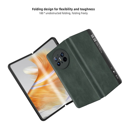 Retro Magnetic Side Window View Leather Smart Phone Case