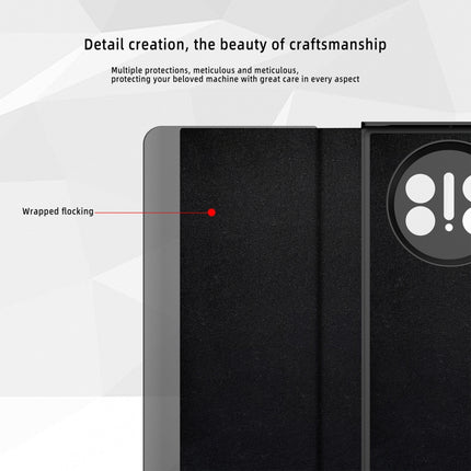 Retro Magnetic Side Window View Leather Smart Phone Case