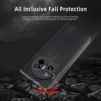 Retro Magnetic Side Window View Leather Smart Phone Case