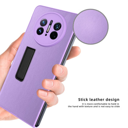 Litchi Texture Integrated Shockproof Phone Case with Holder