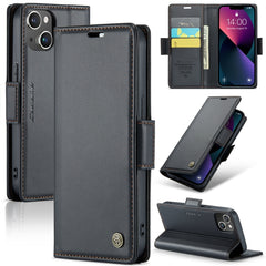 CaseMe 023 Butterfly Buckle Litchi Texture RFID Anti-Diebstahl Leder-Telefonhülle, Für iPhone 15 Pro Max, Für iPhone 14, Für iPhone 14 Plus, Für iPhone 15 Pro, Für iPhone 15 Plus