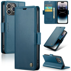CaseMe 023 Butterfly Buckle Litchi Texture RFID Anti-Diebstahl Leder-Telefonhülle, Für iPhone 14 Pro, Für iPhone 14 Pro Max, Für iPhone 15, Für iPhone 13, Für iPhone 13 mini