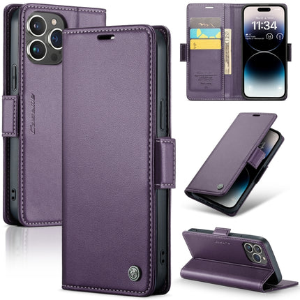 CaseMe 023 Butterfly Buckle Litchi Texture RFID Anti-Diebstahl Leder-Telefonhülle, Für iPhone 14 Pro, Für iPhone 14 Pro Max, Für iPhone 15, Für iPhone 13, Für iPhone 13 mini